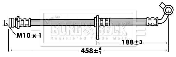 BORG & BECK stabdžių žarnelė BBH7443